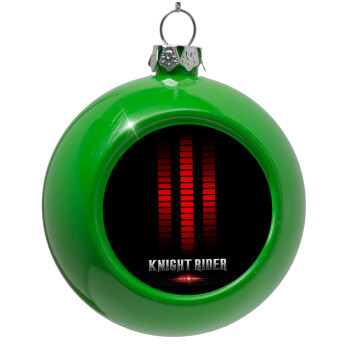 the knight rider, Green Christmas tree ornament bauble 8cm