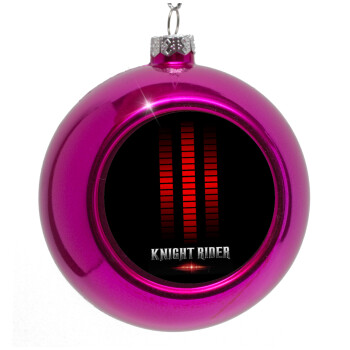 the knight rider, Purple Christmas tree ornament bauble 8cm