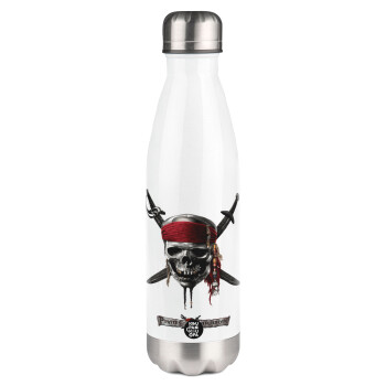 Pirates of the Caribbean, Metal mug thermos White (Stainless steel), double wall, 500ml