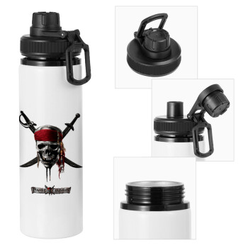 Pirates of the Caribbean, Metal water bottle with safety cap, aluminum 850ml