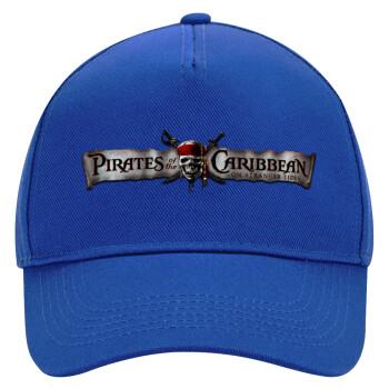 Pirates of the Caribbean, Ultimate Adult Hat BLUE, (100% COTTON DRILL, ADULT, UNISEX, ONE SIZE)