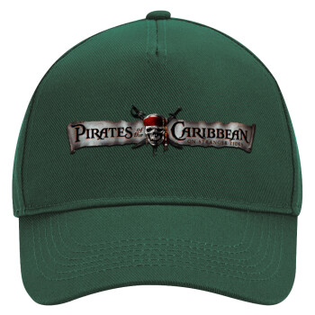 Pirates of the Caribbean, Adult Ultimate Hat GREEN, (100% COTTON DRILL, ADULT, UNISEX, ONE SIZE)