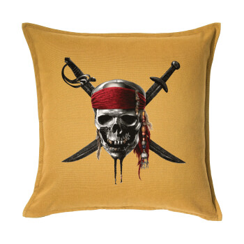 Pirates of the Caribbean, Sofa cushion YELLOW 50x50cm includes filling