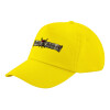 Child's Baseball Cap, 100% Cotton Twill, Yellow (COTTON, CHILD, UNISEX, ONE SIZE)