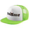 Adult Soft Trucker Hat with Mesh GREEN/WHITE (POLYESTER, ADULT, ONE SIZE)