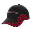 Adult Cap RACING Ultimate Black/Red, (100% COTTON DRILL, ADULT, UNISEX, ONE SIZE)