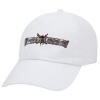 Adult Baseball Cap White 5-panel (POLYESTER, ADULT, UNISEX, ONE SIZE)