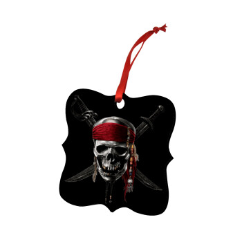 Pirates of the Caribbean, Christmas ornament polygon wooden 7.5cm