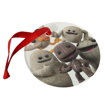 Little big planet, Χριστουγεννιάτικο στολίδι γυάλινο 9cm