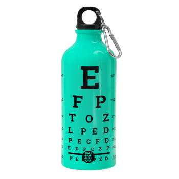 EYE test chart, Water bottle 600ml