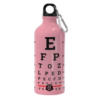 EYE test chart, Water bottle 600ml