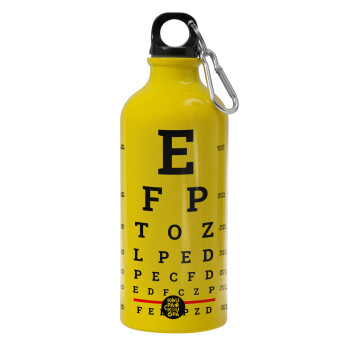 EYE test chart, Water bottle 600ml