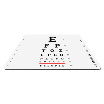 EYE test chart, Mousepad rect 27x19cm