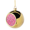 Golden Christmas tree ball ornament 8cm