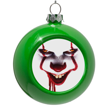 IT Pennywise, Green Christmas tree ornament bauble 8cm