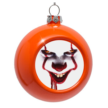 IT Pennywise, Orange Christmas tree ornament bauble 8cm