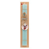 Easter Set, wooden keychain & aromatic flat Easter candle (30cm) (TURQUOISE)