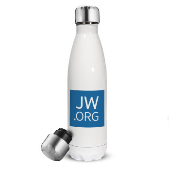JW.ORG, Metal mug thermos White (Stainless steel), double wall, 500ml