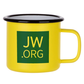 JW.ORG, Metallic enamel MATT Yellow cup 360ml