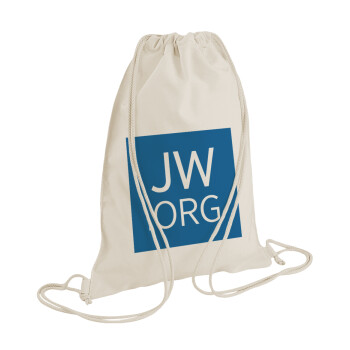 JW.ORG, Backpack bag GYMBAG natural (28x40cm)