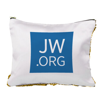 JW.ORG, Sequin Gold Pouch Cosmetic Bag