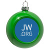 Green Christmas tree ornament bauble 8cm