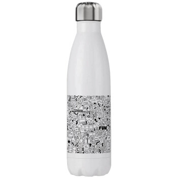 Enjoy the party, Stainless steel, double-walled, 750ml