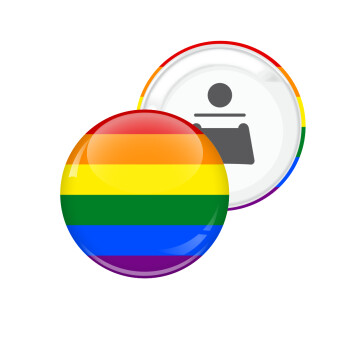 Rainbow flag (LGBT) , Μαγνητάκι και ανοιχτήρι μπύρας στρογγυλό διάστασης 5,9cm