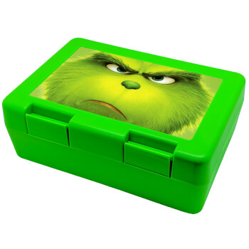 mr grinch, Children's cookie container GREEN 185x128x65mm (BPA free plastic)