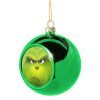 Green Christmas tree ornament ball 8cm