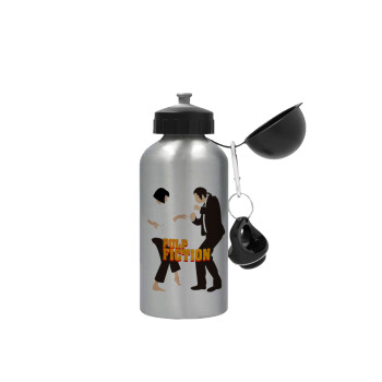 Pulp Fiction dancing, Metallic water jug, Silver, aluminum 500ml