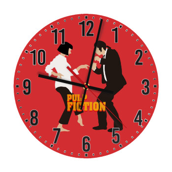 Pulp Fiction dancing, Ρολόι τοίχου ξύλινο (30cm)