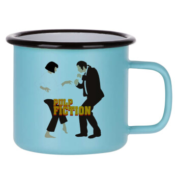 Pulp Fiction dancing, Κούπα Μεταλλική εμαγιέ ΜΑΤ σιέλ 360ml