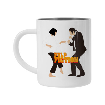 Pulp Fiction dancing, Mug Stainless steel double wall 450ml