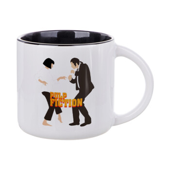 Pulp Fiction dancing, Κούπα κεραμική 400ml Λευκή/Μαύρη