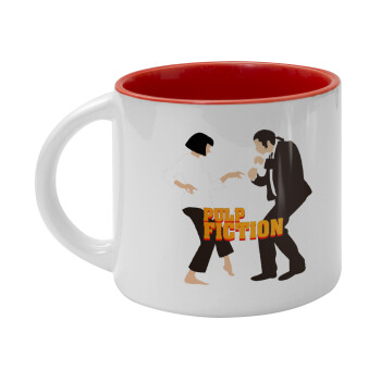 Pulp Fiction dancing, Κούπα κεραμική 400ml Λευκή/Κόκκινη