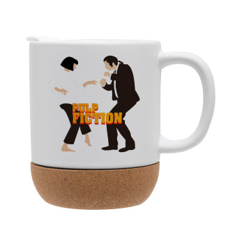 Pulp Fiction dancing, Ceramic coffee mug Cork (MAT), 330ml (1pcs)