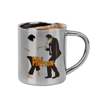 Pulp Fiction dancing, Double-wall metal cup for espresso (220ml)