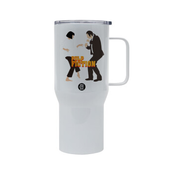 Pulp Fiction dancing, Mega Stainless steel Tumbler with lid, double wall 750L