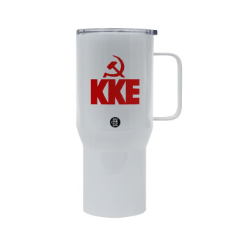 ΚΚΕ, Mega Stainless steel Tumbler with lid, double wall 750L