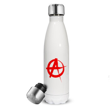 Anarchy, Metal mug thermos White (Stainless steel), double wall, 500ml