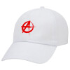 Adult Baseball Cap White 5-panel (POLYESTER, ADULT, UNISEX, ONE SIZE)