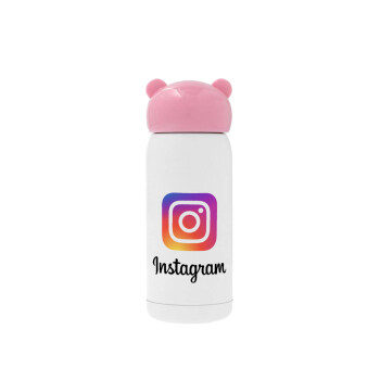 Instagram, Ροζ ανοξείδωτο παγούρι θερμό (Stainless steel), 320ml