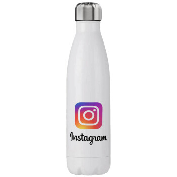 Instagram, Μεταλλικό παγούρι θερμός (Stainless steel), διπλού τοιχώματος, 750ml