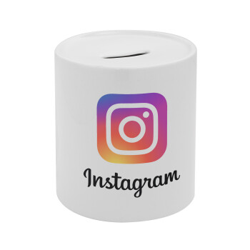 Instagram, Κουμπαράς πορσελάνης με τάπα