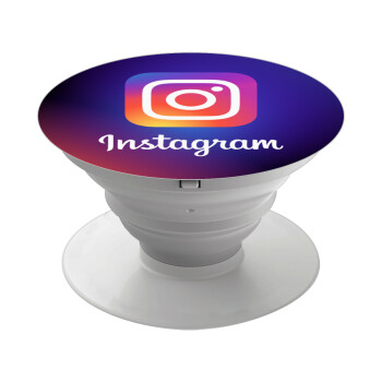 Instagram, Phone Holders Stand  Λευκό Βάση Στήριξης Κινητού στο Χέρι