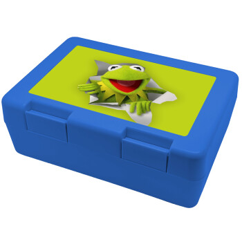 Kermit the frog, Παιδικό δοχείο κολατσιού ΜΠΛΕ 185x128x65mm (BPA free πλαστικό)