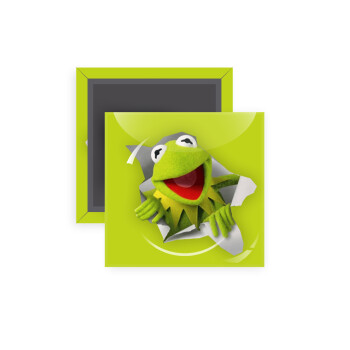 Kermit the frog, Μαγνητάκι ψυγείου τετράγωνο διάστασης 5x5cm