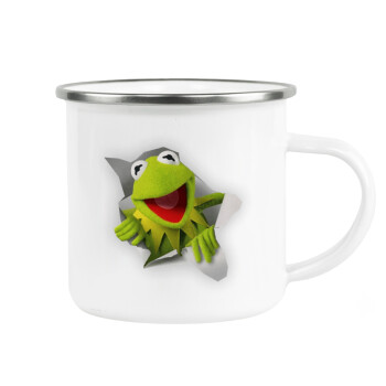 Kermit the frog, Metallic enamel cup white 360ml