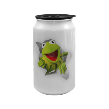 Kermit the frog, Κούπα ταξιδιού μεταλλική με καπάκι (tin-can) 500ml